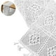 thumbnail image 2 of Camino de mesa de encaje de algodón con borlas, camino de mesa rústico de macramé blanco para decoración de mesa de comedor, hogar, boda, 24 x 180 cm, 2 of 8