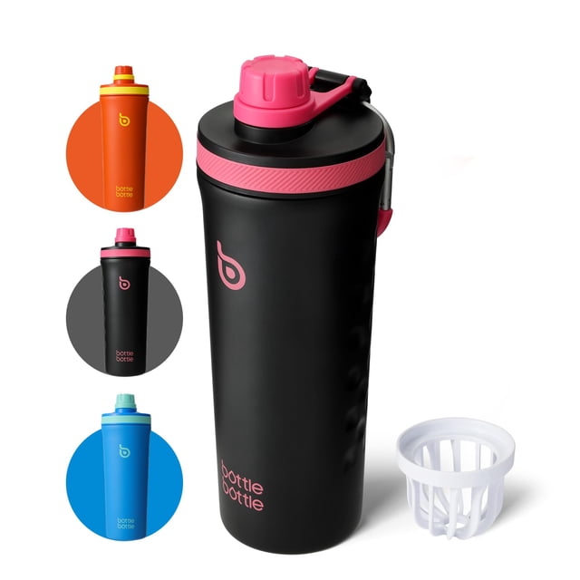 Botella Shaker BOTTLE BOTTLE 770 ml Aislada de Metal Negra