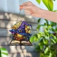 thumbnail image 4 of Luoshdecor Witch Hat Window Hanging Panel,Acrylic Stained Glass Window Hanging Decor Panel Hangings Wall Halloween Decor(1 Pack), 4 of 6