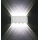 thumbnail image 1 of Moderna luz de pared LED de aluminio de 8 W, blanco cálido, 3000 K, para sala de estar, dormitorio, pasillo, escalera, cocina, comedor (blanco frío-8 W) JAMW Sencillez, 1 of 5