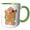 Green/White, variant on 3drose, Gingerbread Man, 11oz Mug