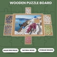 thumbnail image 3 of Tradeopia Wooden Puzzle Board with 6 Drawers for 1500 Piece Puzzles, Large Puzzle Table with Storage Organizer, 3 of 9