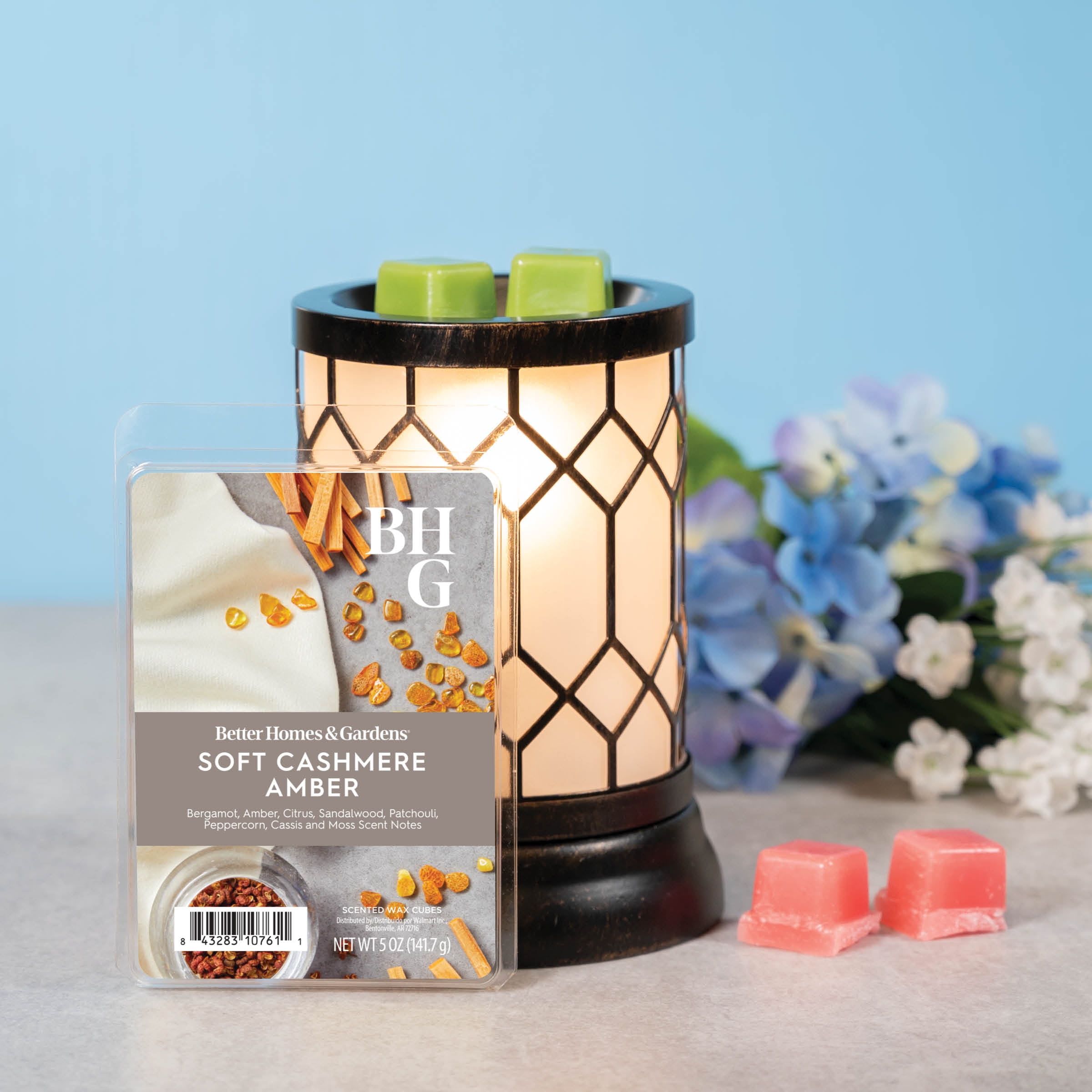 Soft Cashmere Amber Scented Wax Melts, Better Homes & Gardens, 5 oz (Value Size)
