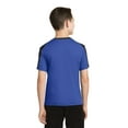 thumbnail image 2 of Sport-Tek Youth PosiCharge Competitor Sleeve Blocked Tee-XL (True Royal/ Black), 2 of 6