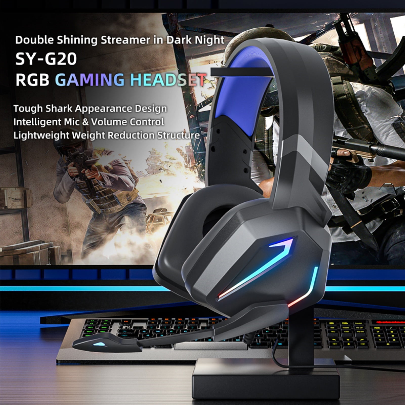 Vivitar Light Up Pro Gaming Headset 