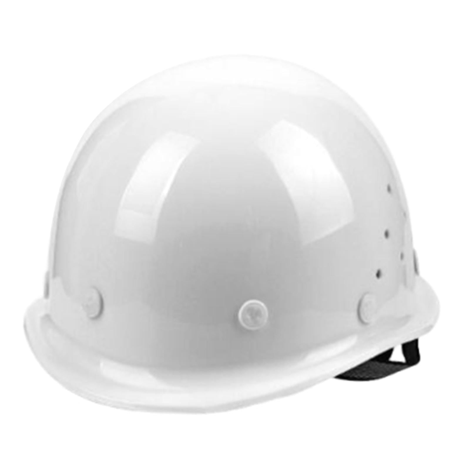 Dualoai Hard Hat High Temperature Resistant Comfortable Comfortable to Wear Headgear White
