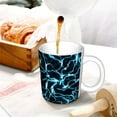 thumbnail image 3 of Yiaed Lightning Print Ceramics Coffee,Large Handle Design,Extra Large Tea and Coffee Cup for Office and Home Mugs, 3 of 6