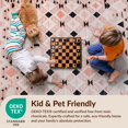 thumbnail image 4 of Design&I 2'x3' Ultra Soft Door Mat, Pink Geometric Interlocking Lattice Abstract Motif Mosaic Border None Fluffy Washable Easy Care Indoor rug for Bedside Entryway, 4 of 7