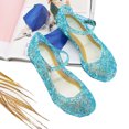 thumbnail image 2 of EeaseMX 1 par de sandalias de tacón alto para niñas, color gelatina, creativas, duraderas, bonitas, para regalo infantil, talla 28 (azul cielo)., 2 of 8