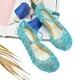 thumbnail image 2 of EeaseMX 1 par de sandalias de tacón alto para niñas, color gelatina, creativas, duraderas, bonitas, para regalo infantil, talla 28 (azul cielo)., 2 of 8