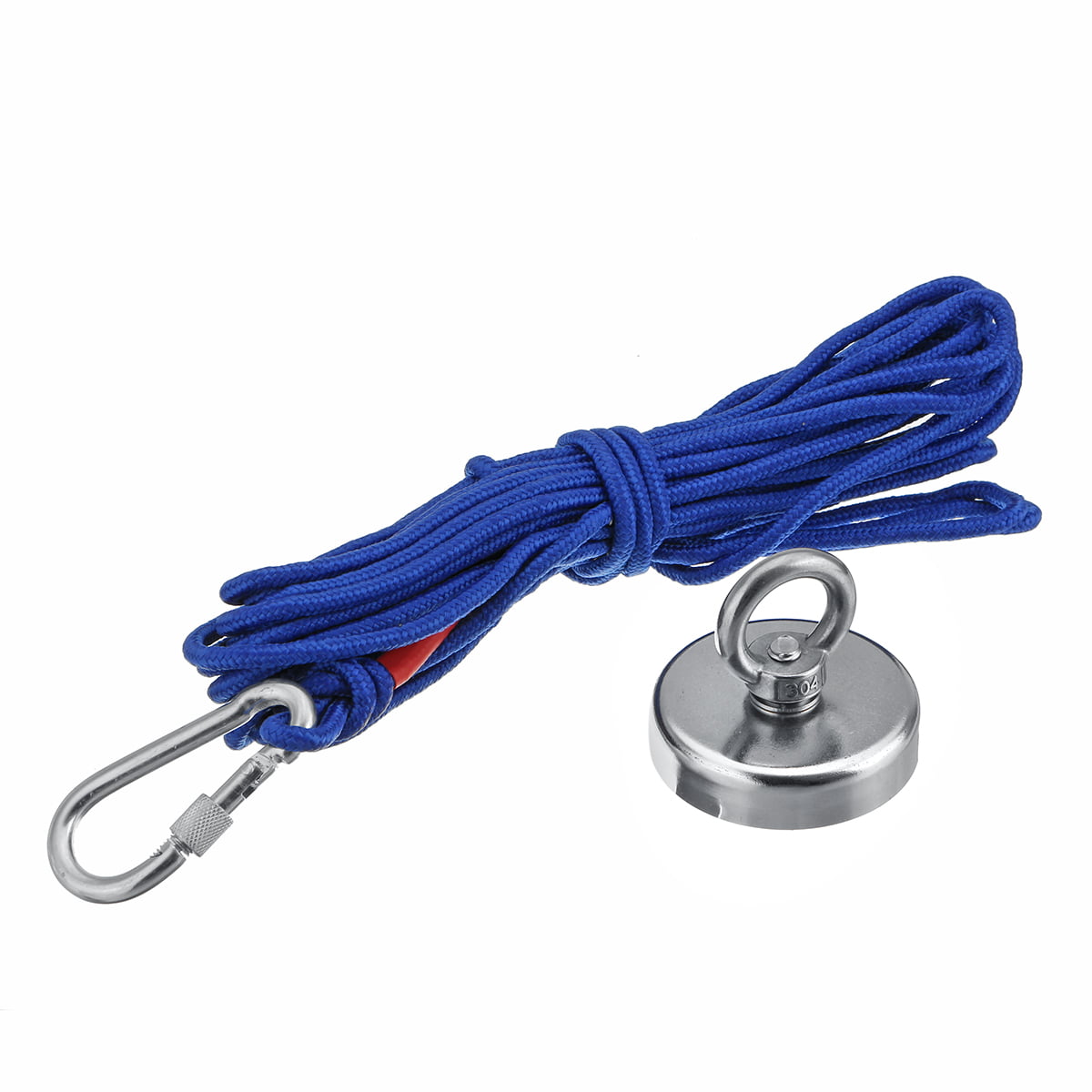 UPTO 2000LB Fishing Magnet Kit Strong Neodymium Pull Force with Rope & Carabiner 