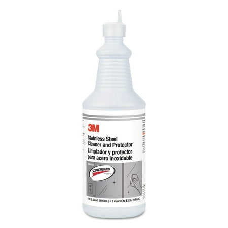 3M Stainless Steel Cleaner & Polish Unscented 32 oz Bottle 6/Carton