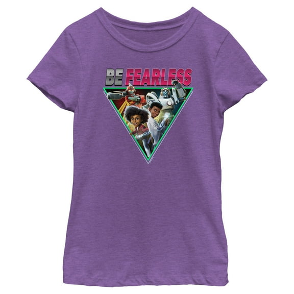 Girl's Transformers: EarthSpark Be Fearless  Graphic Tee Purple Berry X Small