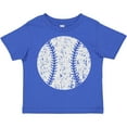 thumbnail image 3 of Inktastic Distressed Baseball in White Boys or Girls Toddler T-Shirt, 3 of 5