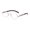 Silver frame transparent, variant on Retro Small Round Metal Frame Sunglasses for Small Faces, UV400 Protection, Ideal for Parties, Travel, and Fishing