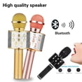 thumbnail image 1 of New Karaoke WS858 Wireless Bluetooth Microphone Speaker Handheld USB Mic Player KTV, 1 of 13