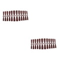 thumbnail image 1 of Minnieouse 24 piezas de uñas postizas de cobertura completa extralarga prensa en estilo ataúd parche de uñas puntas de uñas para salón de Rosa oscuro 2piezas, 1 of 6