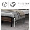 thumbnail image 3 of NNV Bed Frame with LED Lights Headboard, Metal Platform Bed Frame Grey - Twin, 3 of 5