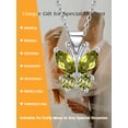 thumbnail image 5 of Bestyle Cute Butterfly Birthstone Necklace for Women, August Pendant Necklace Choker Jewelry Gifts for Mother's Day Birthday Graduation, 5 of 7