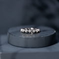 thumbnail image 6 of Rosec Jewels Lab Created Diamond Anniversary Ring - Vintage Half Eternity Ring for Valentines Day, 18K White Gold, US 7.50, 6 of 9