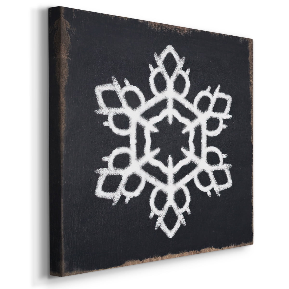 Chalkboard Snowflake II- Gallery Wrapped Canvas
