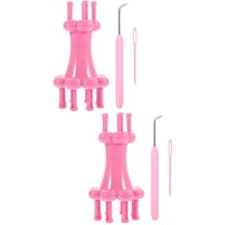 Raindrops 2 Sets of Wool Crafts Knitter Plastic Knitting Machine Practical Knitting Spool Loom for Home