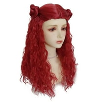 Women Girls Red Chloe Bridget Costume Wig Halloween Movie Cosplay Party Accessories