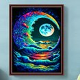 thumbnail image 1 of Cuadros Decorativos Pintura de diamante 5D DIY Taladro redondo completo bajo la luna Decoración del hogar Wdftyju embutido en tela, 1 of 7