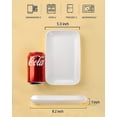 thumbnail image 5 of Appetizer Plates Rectangular White Set of 6 8 Inch, 5 of 6