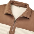 thumbnail image 6 of Mens Sweater Casual Tops Classic Trendy Patchwork Shirt Long Sleeve Color Block Sweatshirts Fashion Fall Pullover Red XL, 6 of 7