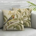 thumbnail image 3 of HENGT Farmhouse Burlap Pillow Covers Bird Decorative Pillowcase Square Cushion Covers for Sofa Couch Bed Chair Home Decoration, 3 of 5