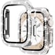 thumbnail image 1 of 2-Pack Bling Cases with Screen Protector Compatible for Apple Watch 42mm Series 3 2 1, Protective Cover for iWatch Series 1/2/3 (42mm, Clear/Silver), 1 of 5
