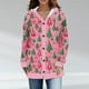 thumbnail image 1 of Cárdigan informal de punto con estampado navideño para mujer, chaqueta con botones y abrigo para mujer, 1 of 6