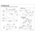 thumbnail image 2 of Kingston Brass KVPB2522A38 Wimbeldon 25" x 22" Solid Surface Vanity Top with Oval Sink (8" Faucet Drillings), Glossy White, 2 of 4