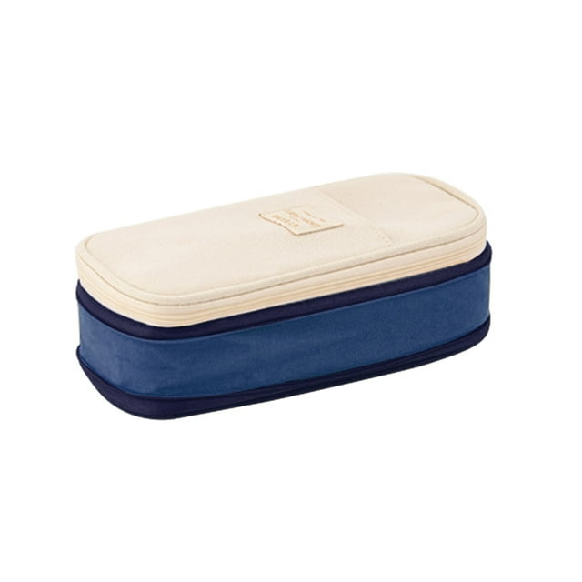 EGNMCR Pencil Case, Pencil Pouch Pencil Box Macaron Color Matching Can Transform Into A Large-capacity Upgrade Pencil Case Pencil Cases
