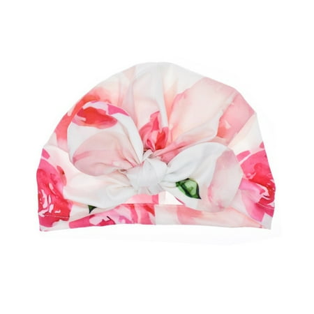 

TANGNADE baby essentials Newborn Baby Boy Girl Baby Sun Hat Floral Bowknot Cap Toddler Turban Photo Props