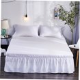 thumbnail image 3 of VERDANVERSE Dust Protection Pleated Bed Shirt Polyester for Daily Use 1Pack, 3 of 8