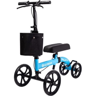 LivingSURETM Dual Function Transport Chair and Rollator XL, Blue ...