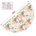 thumbnail image 3 of Cauagu 30" Christmas Tree Skirt Cute Baby Dinosaurs Pattern Christmas Tree Decorations Tree Mat for Xmas Decorations Occasion Holiday Home Decor -30", 3 of 7