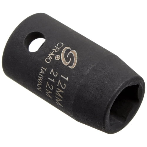 1/2" Drive Standard 6 Point Impact Socket 12mm