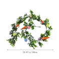 thumbnail image 3 of Kugisaki Easter Galand 71 Inch Easter Eggs Galand with Carrot Holiday Ambient Decoration for Table Centerpiece Mantle Window, 3 of 9