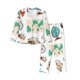 thumbnail image 1 of Balery Travel1 Conjunto de Pijama con Estampado para Mujer, Conjunto de Dos Piezas con Manga Larga, Ropa de Dormir Suave con Bolsillos, Pijamas Cómodos-Small, 1 of 7