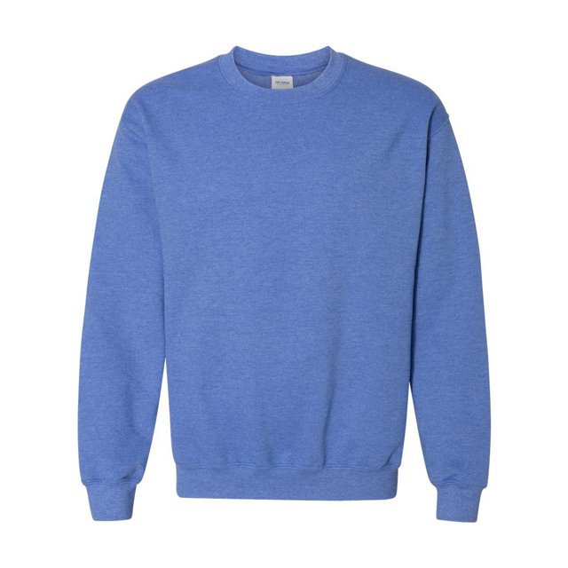 Gildan- Sudadera de cuello redondo unisex con mezcla de tejidos (Real Jaspeado)