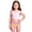 Light Pink, variant on Girls Swimsuit 2 Piece Sporty Adjustable Straps Modest Bikini Bathing Suit with Shorts Color Block Swimwear Ice Print Swimsuit Kids Bikini Two Piece Bathing Summer Beach Pool Outfit