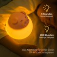 thumbnail image 1 of Luz de noche para niños con interruptor táctil temperatura de color 1800-6500K oso de fresa Electrónica, 1 of 4