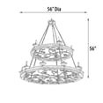 thumbnail image 4 of AFD Three Tier Ridge Line 75" Chandelier, 4 of 5