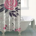 thumbnail image 4 of Waterproof Pioneer Shower Curtain 36x72 Inch Polyester Unique Colorful Floral Shower Curtain for Bathroom Hotel Home Decor with 7 Plastic Hooks, 4 of 4
