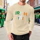 thumbnail image 1 of Ceisia Men Fashionable Casual Loose Elastic Long Sleeve Round Neck St Gift Patrick's Day Lucky Graphic Print T shirt for Daily Fit, 1 of 5