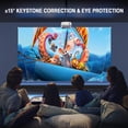 thumbnail image 4 of Proyector VISSPL Full HD 1080P de vídeo portátil para exteriores, 4 of 7