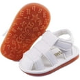 thumbnail image 2 of Baby Boy Girl Summer Infant Squeaky Sandals Premium Rubber Sole Closed-Toe Non-Slip Shoes Toddler First Walkers, 2 of 5